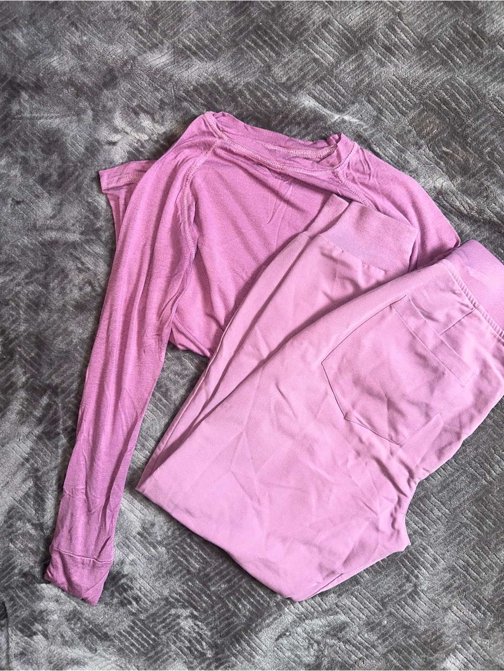 Lilac Pink Women's Jogger Set Scrubs Mandala